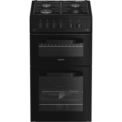 Hotpoint Gas Twin Cavity Cooker HTG5GCB