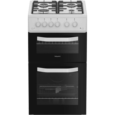 Hotpoint Gas Twin Cavity Cooker HTG5GCW